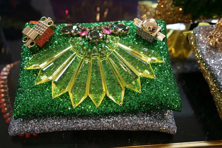 Mawi Green Glitter Clutch Spring summer 2013 Collection