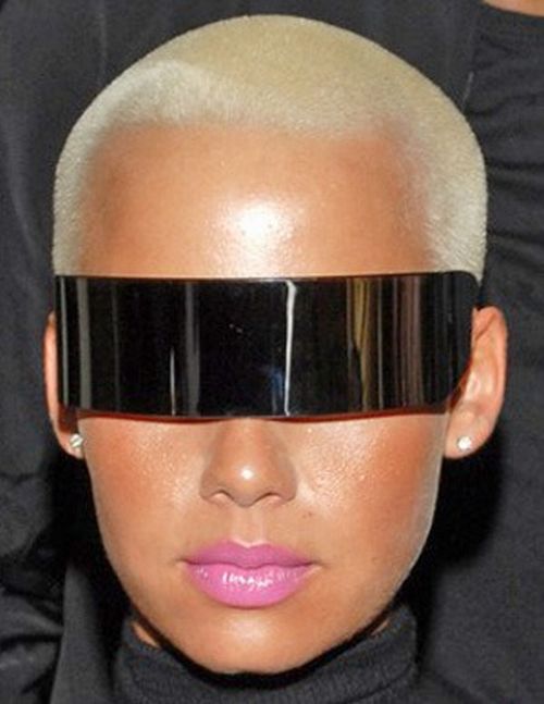 Amber Rose In Maison Martin Margiela Sunglasses